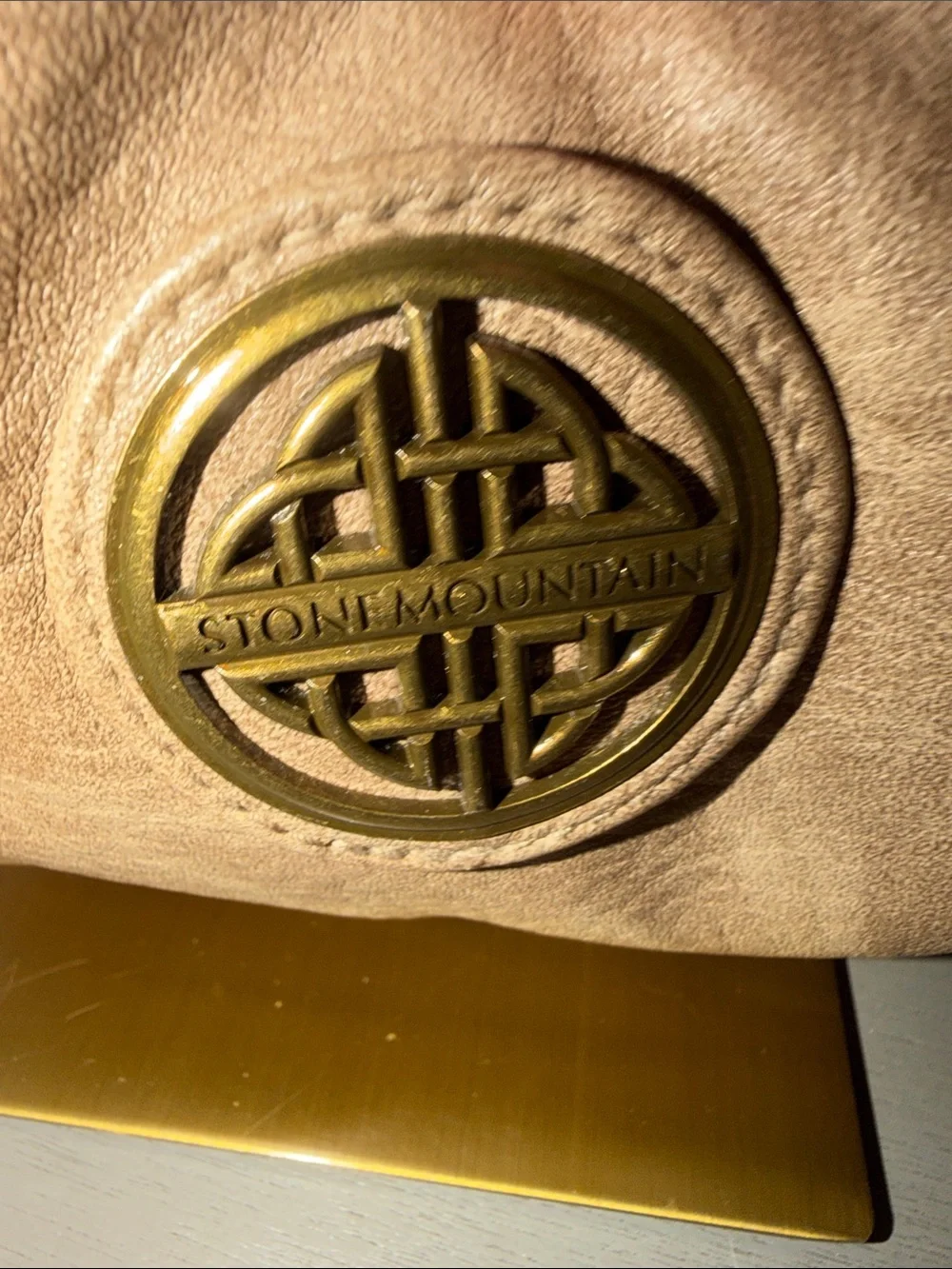 Stone Mountain Accessories Taupe Shoulder Bag with Adjustable Strap